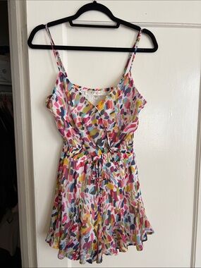 Unknown Brand Multicolor Abstract Print Mini Dress